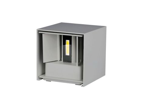 Oprawa elewacyjna LED 5W 700lm 4000K IP65 Kwadrat Szary 217089