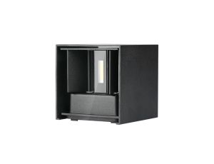 Oprawa elewacyjna LED 11W 1360lm 3000K IP65 Kwadrat Czarny 218529