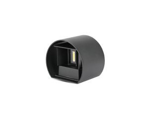 Oprawa elewacyjna LED 5W 700lm 3000K IP65 Okrągła Czarna 217081
