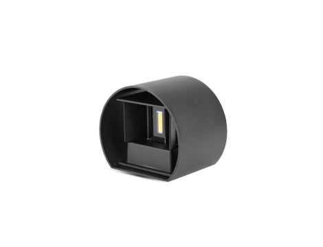 Oprawa elewacyjna LED 5W 700lm 3000K IP65 Okrągła Czarna 217081
