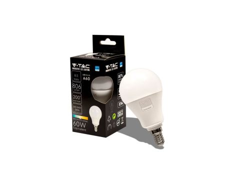 Żarówka LED 8,5W E14 A60 4000K 806lm Dioda SAMSUNG 200st. 21115