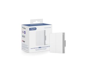 Przełącznik z Neutral, Zigbee 3.0, EU, WS-EUK04 Aqara Wall Double Switch H1