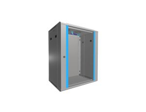 Szafa rack montowana na ścianie Extralink 15U 600x450 Szara