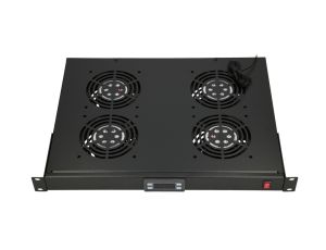 Panel wentylatorów 19, 4 wentylatory, do szaf stojących, z termostatem Extralink