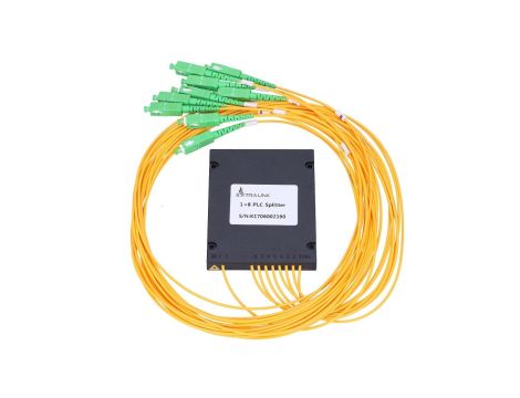 Splitter 2,0mm, 1,5m, G657A, moduł ABS Extralink 1:8 PLC SC/APC