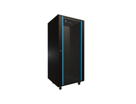 Szafa rack stojąca Extralink 27U 600x600 Czarna