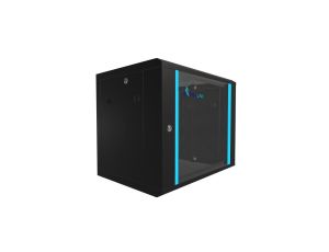 Szafa rack montowana na ścianie Extralink 9U 600x450 Czarna