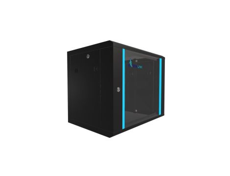 Szafa rack montowana na ścianie Extralink 9U 600x450 Czarna