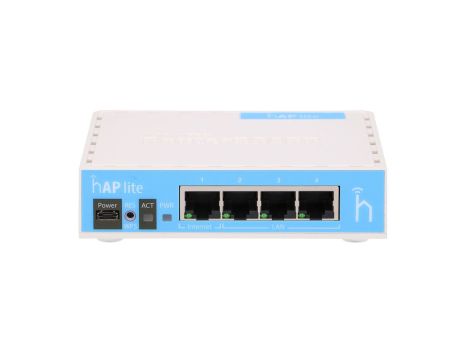 Router WiFi RB941-2nD, 2,4GHz, 4x RJ45 100Mb/s MikroTik hAP lite