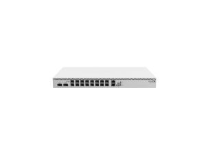 Switch Cloud Router Switch, 2x 100G QSFP28, 16x SFP28, 1x RJ45 100Mb/s MikroTik CRS518-16XS-2XQ