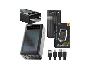 Powerbank Solar Power bank, USB-C Extralink EPB-093 30000mAh Czarny