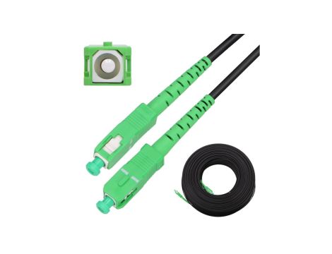 Patchcord Okrągły, wiszący, jednomodowy, Simplex, G.657A2, 40m Extralink SC/APC-SC/APC