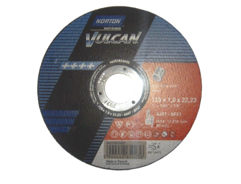 NORTON TARCZA VULCAN DO NIERDZEWKI 125mm x 1.0mm x 22.2mm -T41  A60T