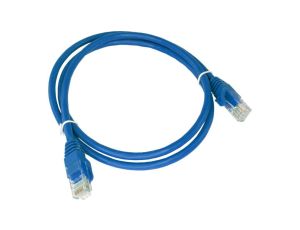 Patch-cord U/UTP kat.6A LSOH 1.0m niebieski KKU6ANIE1.0