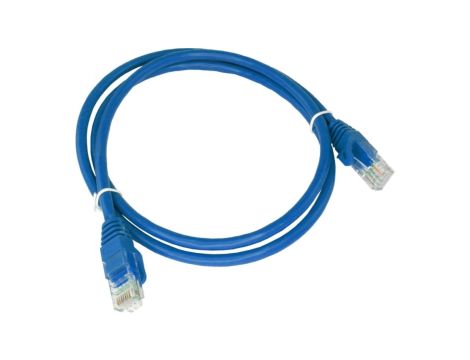 Patch-cord U/UTP kat.6 PVC 5.0m niebieski KKU6NIE5