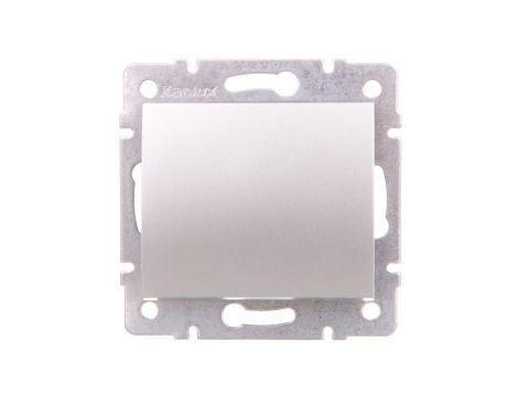 LOGI Łącznik jednobiegunowy śrubowy 10AX 250V srebrny 021000143 25184