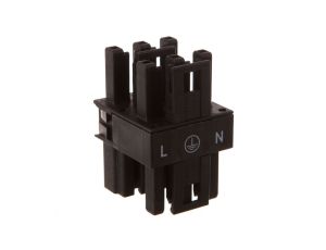 Rozgałęźnik 3-torowy 1x wtyk / 3x gniazdo czarny 770-607 WINSTA /50szt./