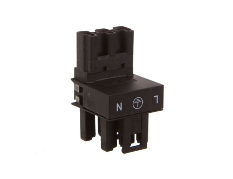 Rozgałęźnik typu h 3-torowy wtyk / gniazdo-gniazdo czarny WINSTA 770-634 /50szt./