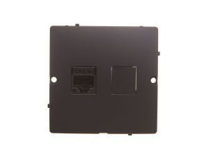 Simon Basic Gniazdo komputerowe RJ45 pojedyncze kategoria 5e (moduł) grafit matowy BMF51.02/28