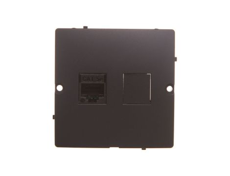 Simon Basic Gniazdo komputerowe RJ45 pojedyncze kategoria 5e (moduł) grafit matowy BMF51.02/28