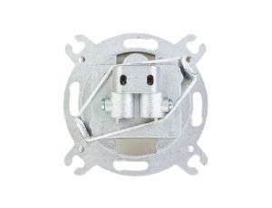 KARO Gniazdo antenowe RTV-SAT przelotowe ecru perłowy GPA-SSP/m/42