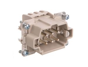 Wkład złącza 6P+PE męski 16A 500V EPIC H-BE 6 SF 10400000 /10 szt./