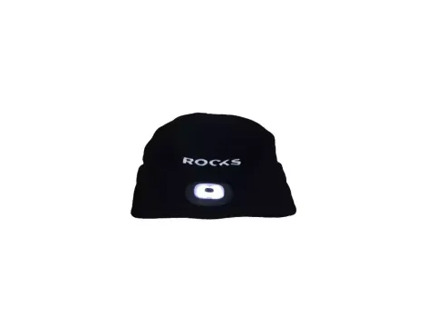 ROOKS CZAPKA CZARNA Z LAMPKĄ USB 80lm