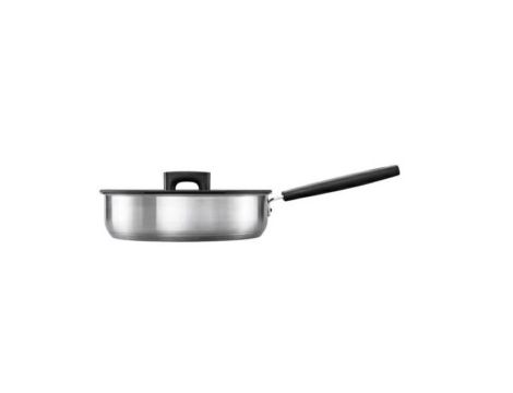 FISKARS PATELNIA 26cm / 2,8L Z POKRYWKĄ HARD FACE STEEL SZEFA KUCHNI