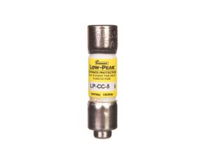 Wkładka bezpiecznikowa cylindryczna 10x38mm 5A 600V AC/150V DC, zwłoczna, klasa CC LP-CC-5 /10szt./