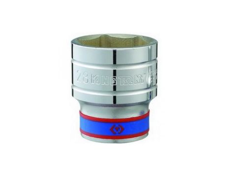 KING TONY NASADKA KRÓTKA 1/2" 33mm x 46mm 6-KĄTNA CHROM