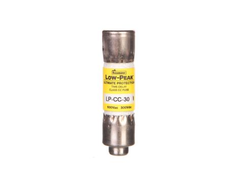 Wkładka bezpiecznikowa cylindryczna 10x38mm 30A 600V AC/300V DC, zwłoczna, klasa CC LP-CC-30 /10szt./
