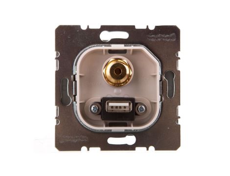 K.5 Gniazdo USB / 3,5 mm Audio stal szlachetna 3315397004