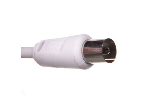 Przewód antenowy IEC 7,5m biały 50726