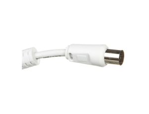 Przewód antenowy IEC 10m biały 50722