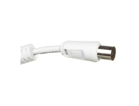 Przewód antenowy IEC 10m biały 50722