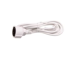 Kabel przedłużajacy (przedłużacz) 3m biały 1x230V H05VV-F 3G1,5 93087