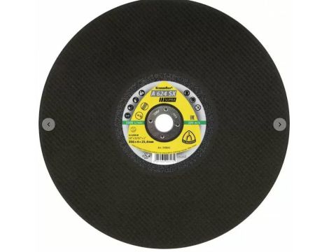 KLINGSPOR TARCZA DO CIĘCIA METALU 400mm x 4,0mm x 25,4mm A624SX