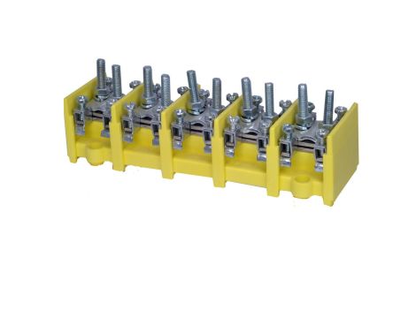 Odgałęźnik instalacyjny 5-segmentowy zacisk: 5x2x25mm2 - 5x4x10mm2 LZ 5*25/10 wyk.12 84084004