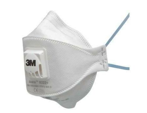 3M PÓŁMASKA Z ZAWORKIEM AURA +  9322+ FFP2