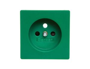 Q.1/Q.3/Q.7 Płytka czołowa gniazda z/u zielony aksamit 3965766013