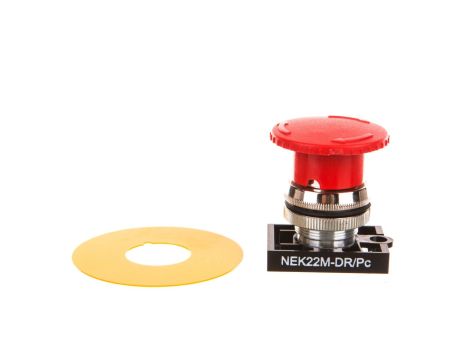Napęd przycisku NEK22M-DR/P C ryglowany fi22 czerwony W0-N-NEK22M-DR/P C