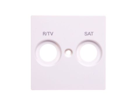 Merten System M Płytka centralna gniazda antenowego TV+FM+SAT biały polarny MTN299819