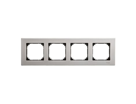 Merten M-Elegance Ramka poczwórna metalowa tytanowy MTN403405