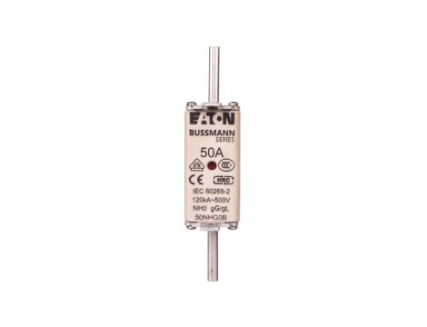 Wkładka bezpiecznikowa NH 50A gL/gG 500V 50NHG0B /3szt./