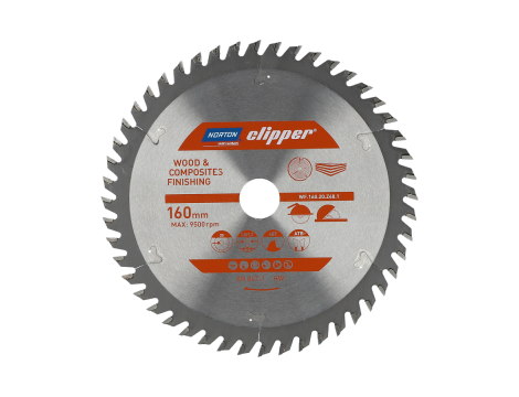 NORTON PIŁA TARCZOWA 160mm x 20mm x 48z DREWNO I KOMPOZYTY ATB (1,8 / 1,2)