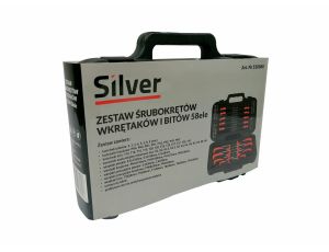 WKRĘTAKI PLUS BITY W WALIZCE 58el../SILVER - image 2