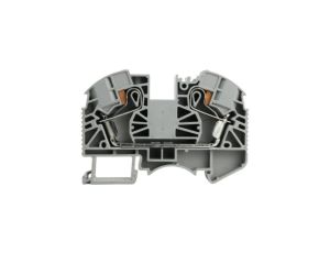 Złączka szynowa przelotowa zaciskowa szara 10mm2 1P UL 3831