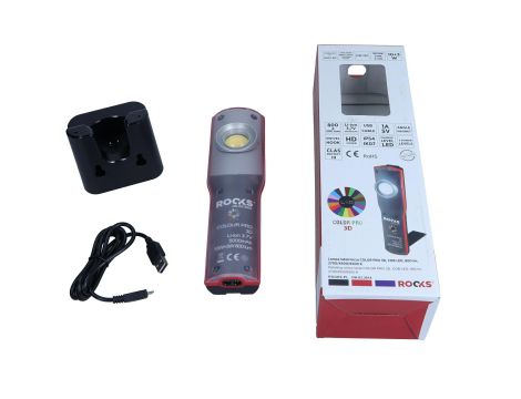 ROOKS LAMPA WARSZTATOWA / LAKIERNICZA COLOR MATCH 3D, COB LED, 800 LM, 2700/4500/6500 K