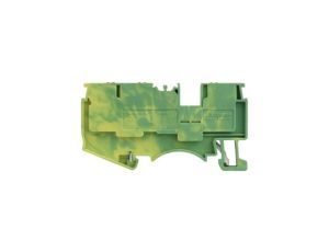 Złączka szynowa 4mm2 1P 3-przewodowa zacisk push-in żółto-zielona PE 3961