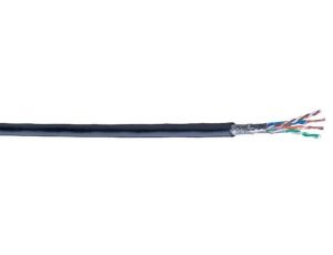 Kabel industrial ethernet BELDEN kat.5e, SF/UTP, AWG 26/7, PUR-halogen free, 550m, czarny, szpula